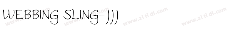 WEBBING SLING字体转换